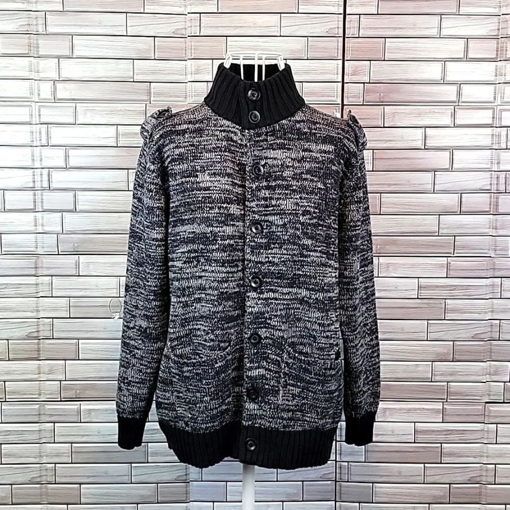 On the Byas marled grey cardigan Size S